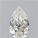 Natural Diamond 0.50 Carats, Pear with  Cut, I Color, VVS2 Clarity and Certified by GIA