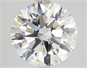 Natural Diamond 2.51 Carats, Round with Excellent Cut, H Color, VVS2 Clarity and Certified by GIA