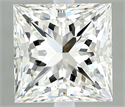 Natural Diamond 1.51 Carats, Princess with  Cut, H Color, VS2 Clarity and Certified by IGI