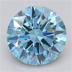 Picture of Lab Grown Diamond 2.41 Carats, Round with Excellent Cut, Fancy Intense Blue Color, VS2 Clarity and Certified by IGI