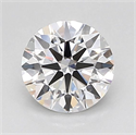 Lab Grown Diamond 1.04 Carats, Round with Ideal Cut, D Color, VVS2 Clarity and Certified by IGI