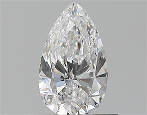 Picture of Natural Diamond 0.59 Carats, Pear with  Cut, D Color, SI1 Clarity and Certified by GIA