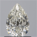 Natural Diamond 0.55 Carats, Pear with  Cut, G Color, IF Clarity and Certified by IGI