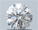Natural Diamond 0.90 Carats, Round with Excellent Cut, H Color, VS1 Clarity and Certified by GIA