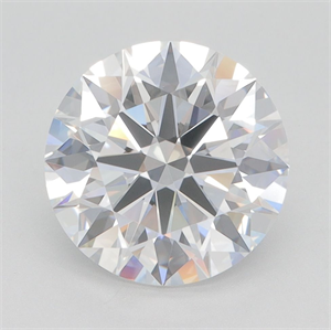 Picture of Lab Grown Diamond 3.26 Carats, Round with Excellent Cut, D Color, VVS2 Clarity and Certified by GIA