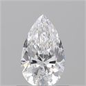 Diamante Natural 0.70 quilates, De pera , Color D, claridad SI1 y certificado GIA