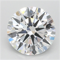 Lab Grown Diamond 2.09 Carats, Round with Ideal Cut, D Color, IF Clarity and Certified by IGI