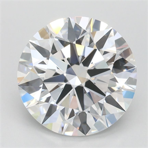 Picture of Lab Grown Diamond 2.09 Carats, Round with Ideal Cut, D Color, IF Clarity and Certified by IGI