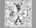 Natural Diamond 0.70 Carats, Princess with  Cut, F Color, VS2 Clarity and Certified by GIA