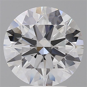 Picture of Lab Grown Diamond 3.58 Carats, Round with Ideal Cut, D Color, VS1 Clarity and Certified by IGI