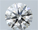 Natural Diamond 0.80 Carats, Round with Excellent Cut, J Color, VS2 Clarity and Certified by GIA