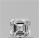 Diamante Natural 0.51 quilates, Asscher , Color D, claridad VS2 y certificado GIA
