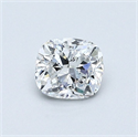 Diamante Natural 0.50 quilates, Del cojín , Color D, claridad SI2 y certificado GIA
