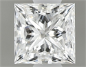 Natural Diamond 0.45 Carats, Princess with  Cut, F Color, VS1 Clarity and Certified by GIA