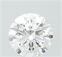 Lab Grown Diamond 2.55 Carats, Round with Ideal Cut, D Color, VVS2 Clarity and Certified by IGI