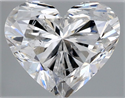 Natural Diamond 1.00 Carats, Heart with  Cut, E Color, SI2 Clarity and Certified by HRD