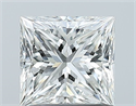 Natural Diamond 1.01 Carats, Princess with  Cut, G Color, VS2 Clarity and Certified by GIA