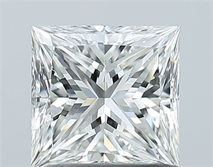 Picture of Natural Diamond 1.01 Carats, Princess with  Cut, G Color, VS2 Clarity and Certified by GIA