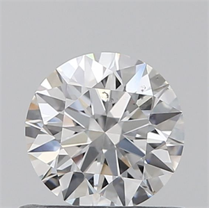 Picture of Natural Diamond 0.51 Carats, Round with Excellent Cut, E Color, SI1 Clarity and Certified by GIA