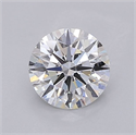 Lab Grown Diamond 1.03 Carats, Round with Ideal Cut, D Color, VS1 Clarity and Certified by IGI