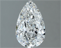 Natural Diamond 1.00 Carats, Pear with  Cut, F Color, SI1 Clarity and Certified by IGI