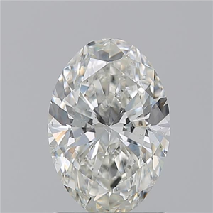Picture of Natural Diamond 1.50 Carats, Oval with  Cut, I Color, SI2 Clarity and Certified by GIA