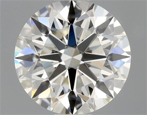 Picture of Natural Diamond 0.90 Carats, Round with Excellent Cut, H Color, VS1 Clarity and Certified by GIA