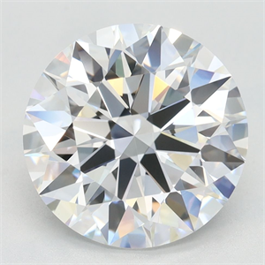 Picture of Lab Grown Diamond 3.56 Carats, Round with Excellent Cut, D Color, VVS1 Clarity and Certified by GIA
