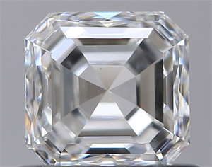 Picture of Natural Diamond 0.71 Carats, Asscher with  Cut, F Color, VS1 Clarity and Certified by GIA