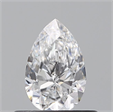 Diamante Natural 0.44 quilates, De pera , Color D, claridad VS2 y certificado GIA
