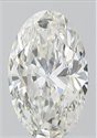 Natural Diamond 1.20 Carats, Oval with  Cut, H Color, SI1 Clarity and Certified by GIA