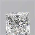 Natural Diamond 0.70 Carats, Princess with  Cut, F Color, VS1 Clarity and Certified by GIA
