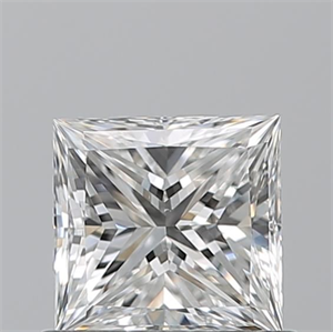 Picture of Natural Diamond 0.70 Carats, Princess with  Cut, F Color, VS1 Clarity and Certified by GIA