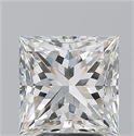 Natural Diamond 3.01 Carats, Princess with  Cut, I Color, SI1 Clarity and Certified by GIA