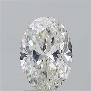 Picture of Natural Diamond 1.70 Carats, Oval with  Cut, I Color, SI1 Clarity and Certified by GIA