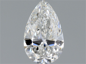 Picture of Natural Diamond 0.50 Carats, Pear with  Cut, E Color, SI1 Clarity and Certified by GIA