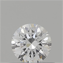 Natural Diamond 0.44 Carats, Round with Excellent Cut, D Color, VVS2 Clarity and Certified by GIA