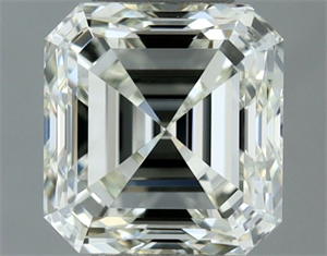 Picture of Natural Diamond 0.80 Carats, Asscher with  Cut, I Color, VVS2 Clarity and Certified by IGI
