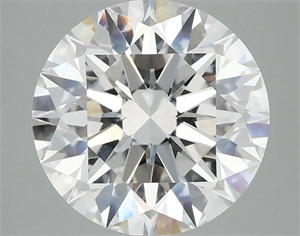 Picture of Lab Grown Diamond 5.09 Carats, Round with Ideal Cut, E Color, VVS2 Clarity and Certified by IGI