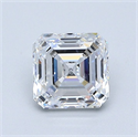 Natural Diamond 1.03 Carats, Asscher with  Cut, D Color, VS2 Clarity and Certified by GIA