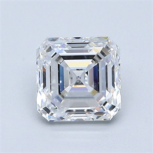 Picture of Natural Diamond 1.03 Carats, Asscher with  Cut, D Color, VS2 Clarity and Certified by GIA