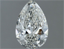 Natural Diamond 0.50 Carats, Pear with  Cut, H Color, SI2 Clarity and Certified by GIA