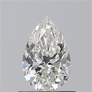 Picture of Natural Diamond 0.52 Carats, Pear with  Cut, H Color, VS2 Clarity and Certified by GIA