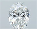 Natural Diamond 1.00 Carats, Oval with  Cut, F Color, SI2 Clarity and Certified by GIA