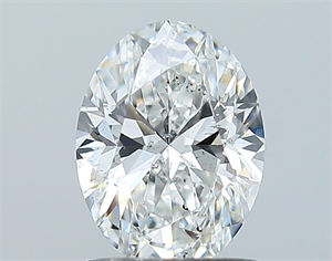Picture of Natural Diamond 1.00 Carats, Oval with  Cut, F Color, SI2 Clarity and Certified by GIA