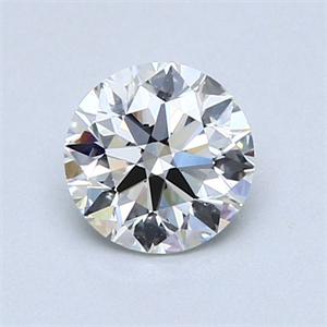 Picture of Natural Diamond 0.91 Carats, Round with Very Good Cut, H Color, VS2 Clarity and Certified by GIA