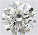 Natural Diamond 4.65 Carats, Round with Excellent Cut, J Color, VVS2 Clarity and Certified by IGI