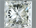 Natural Diamond 1.00 Carats, Princess with  Cut, K Color, VS1 Clarity and Certified by IGI