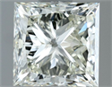 Natural Diamond 1.00 Carats, Princess with  Cut, K Color, VS1 Clarity and Certified by IGI