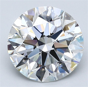 Picture of Natural Diamond 3.02 Carats, Round with Excellent Cut, F Color, VS2 Clarity and Certified by GIA